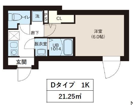 荒川区町屋のマンションの間取り