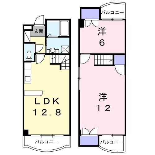 伊予郡松前町大字北黒田のマンションの間取り