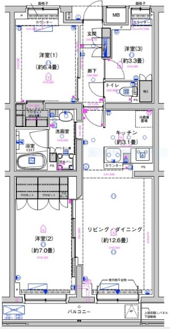 サステナブランシェ本行徳の間取り