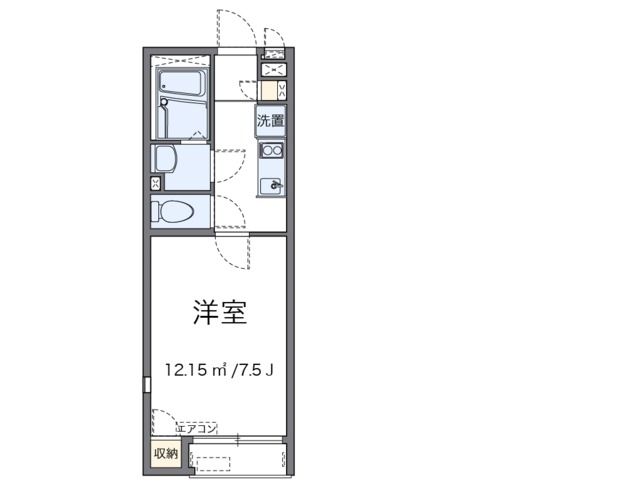 横浜市瀬谷区上瀬谷町のアパートの間取り