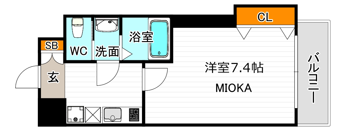 ラグゼ天王寺の間取り