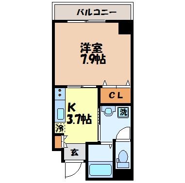 アールグレイ大橋マンションの間取り