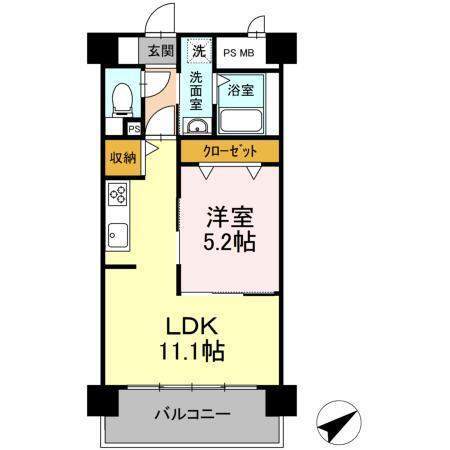 Ｒｅｓｉｄｅｎｔｉａｌ岡崎　（レジデンシャル岡崎）の間取り