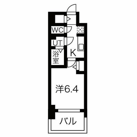 メイクス名駅南IIの間取り