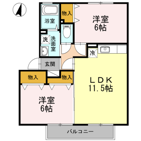 ライブタウン向園WESTの間取り