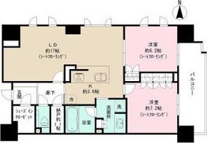 名古屋市北区清水のマンションの間取り