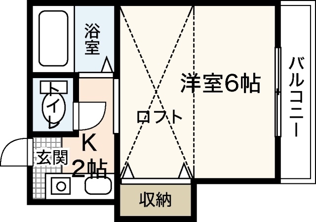 クレスト住吉Ｂ棟の間取り