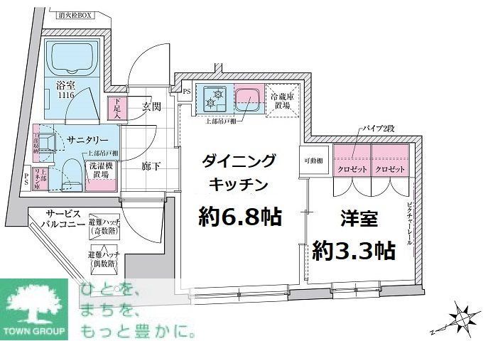 ステラメゾン三軒茶屋の間取り