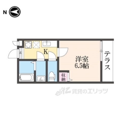 京都市東山区本町９丁目のアパートの間取り