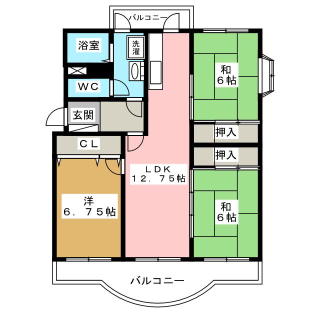 志木ニュータウン南の森壱番街七号棟の間取り