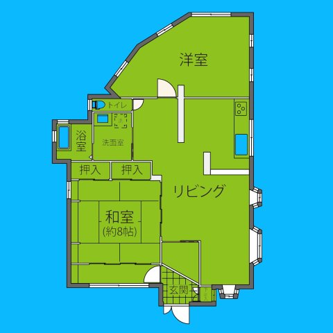 【川崎市麻生区高石のアパートの間取り】