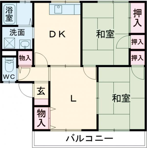 メゾンド・ジャルダンB棟の間取り