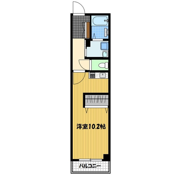 長崎市川口町のマンションの間取り