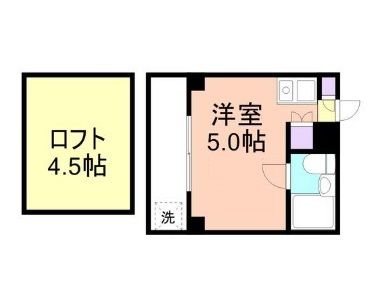 和歌山市伝法橋南ノ丁のマンションの間取り