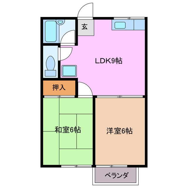 ヴィレッジ横山Ａの間取り