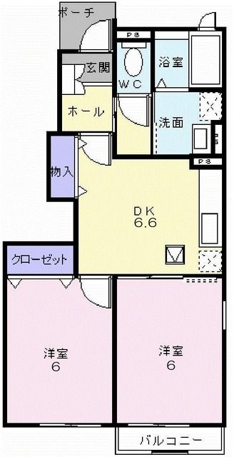 コリーヌＳ・文教ハイツＣの間取り