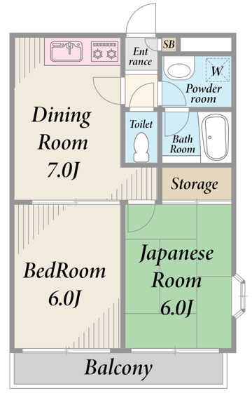 メゾンFの間取り