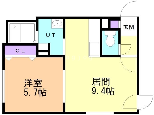 札幌市白石区本郷通のマンションの間取り