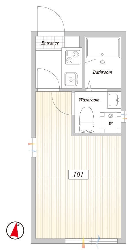 ラフィーネ江北の間取り