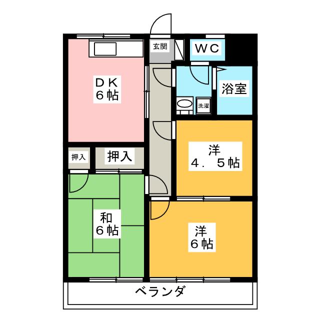 杉本第２ビルの間取り