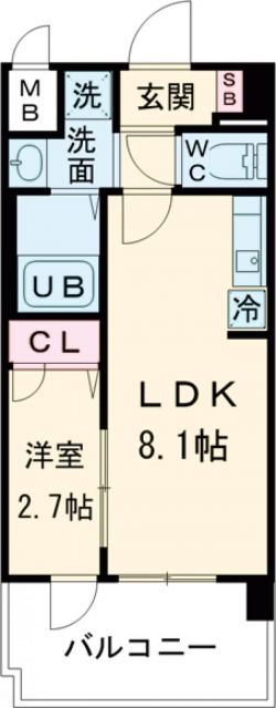 京都市南区上鳥羽勧進橋町のマンションの間取り