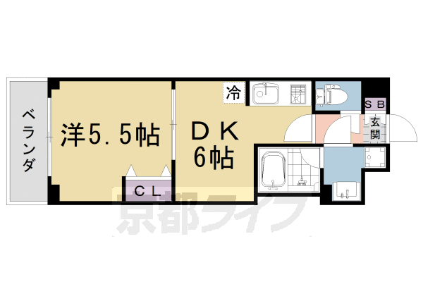 【ベラジオ雅び京都西院の間取り】