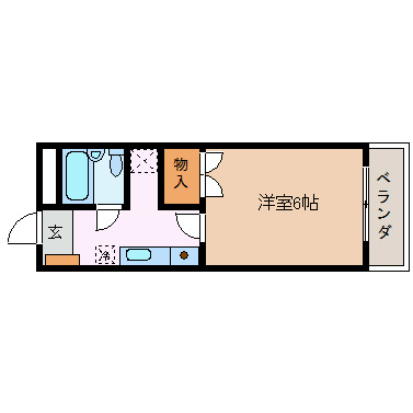 松本市清水のマンションの間取り