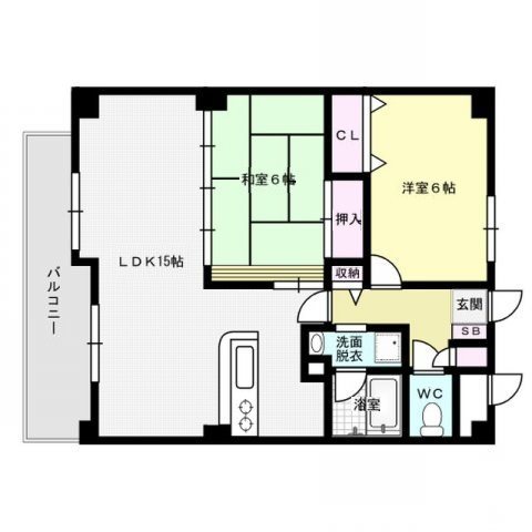 福岡市早良区昭代のマンションの間取り