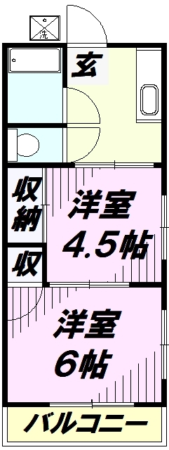 旭荘の間取り