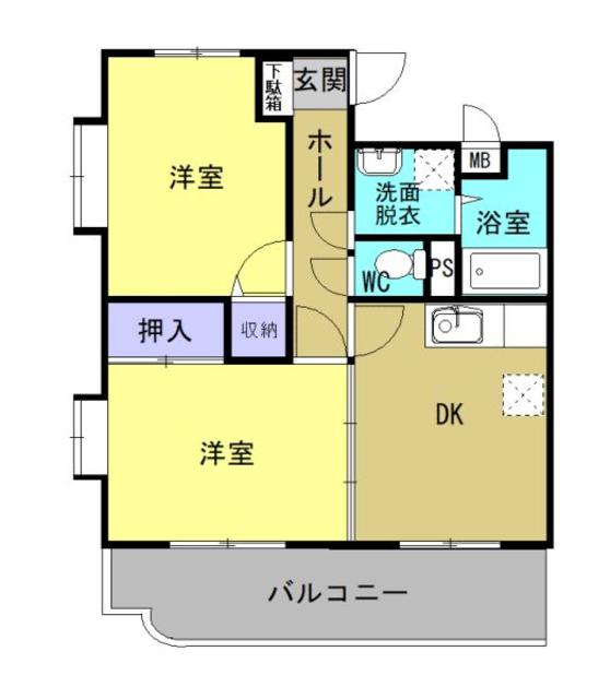 鹿児島市吉野町のマンションの間取り