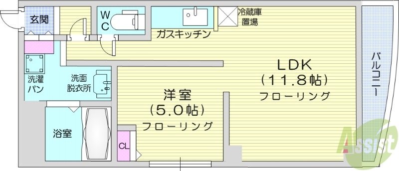 プルミエール札幌の間取り