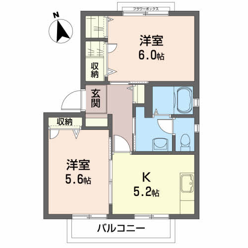 ビューコート北中山の間取り