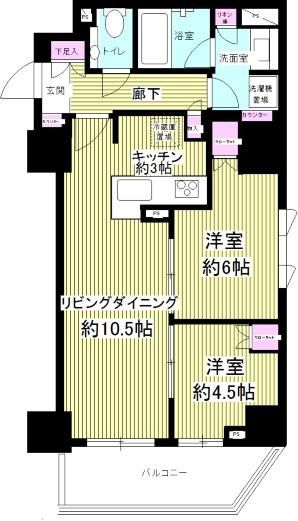 グランスイート四谷プレシアの間取り