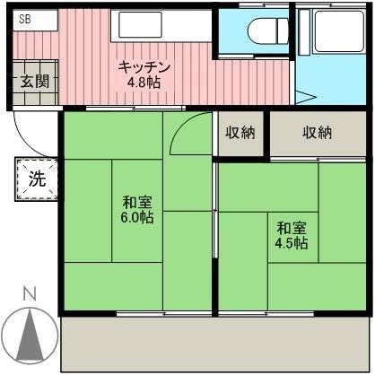 ハウス松下の間取り