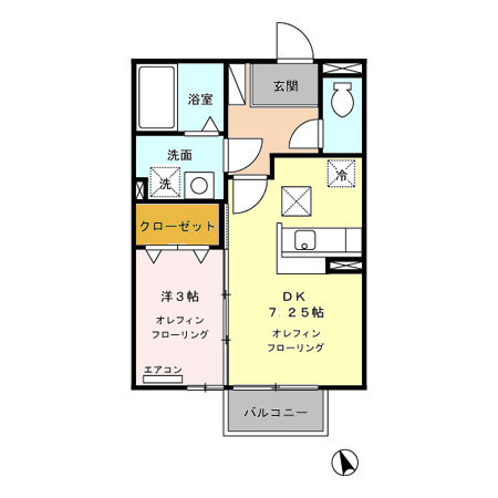 リーセント軽井沢Bの間取り