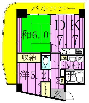 INSURANCE　BLDG.XIXの間取り