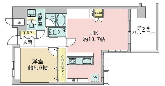 京都市下京区中金仏町のマンションの間取り