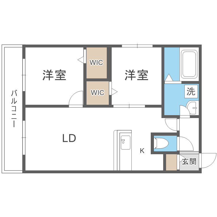 フォンテーヌ伏見の間取り