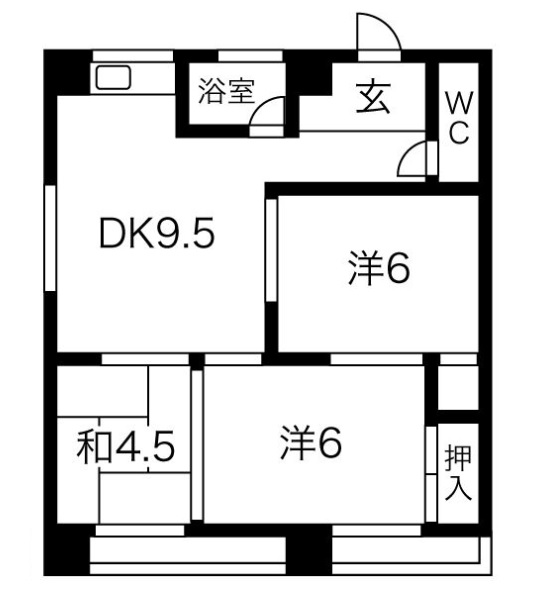 名古屋市昭和区南分町のマンションの間取り