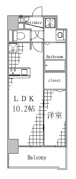 墨田区千歳のマンションの間取り