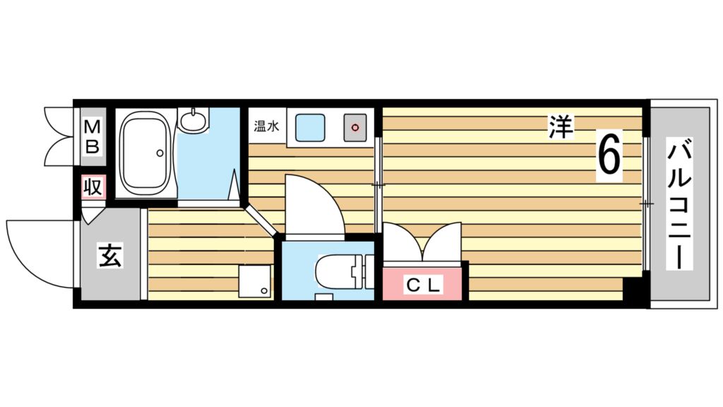 神戸市須磨区須磨浦通のマンションの間取り