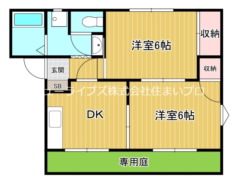 寝屋川市下神田町のアパートの間取り