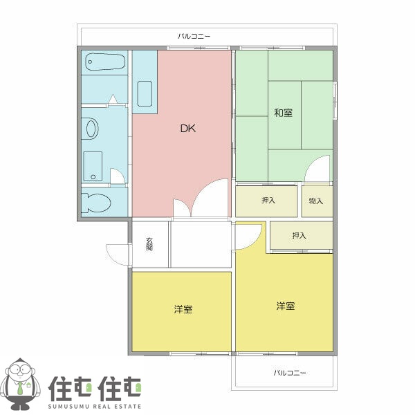 コーポジンナカの間取り