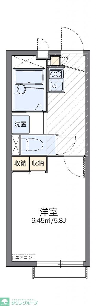 レオパレスラ　ピエーノの間取り