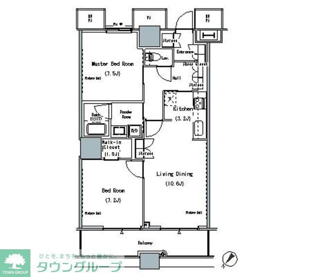 ＴＨＥ　ＴＯＫＹＯ　ＴＯＷＥＲＳ　ＭＩＤＴＯＷＥＲの間取り