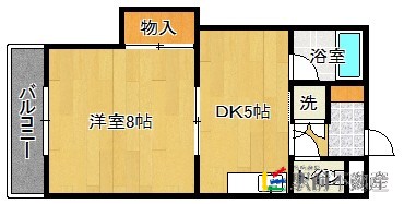 福岡市東区下原のマンションの間取り