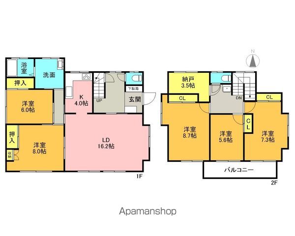 中央台飯野一戸建の間取り写真
