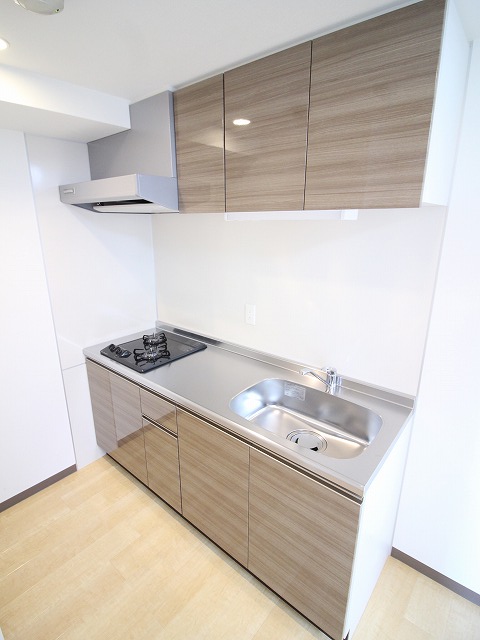 キッチン　2口ガスコンロ付きシステムキッチン