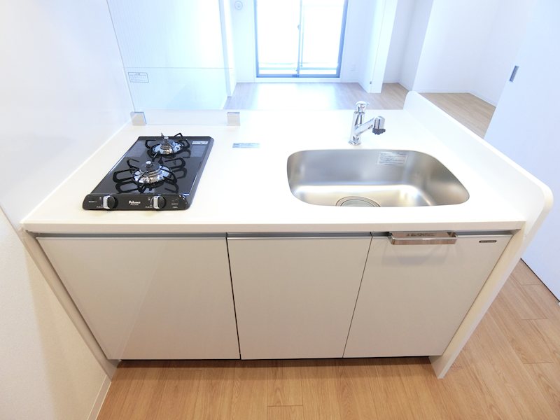 キッチン　システムキッチン、2口ガスコンロ