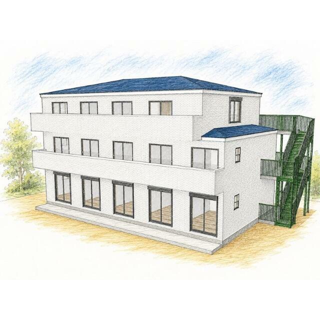 建物外観　防音仕様のＱＵＩＥＴシリーズ物件登場！！外観イメージイラスト